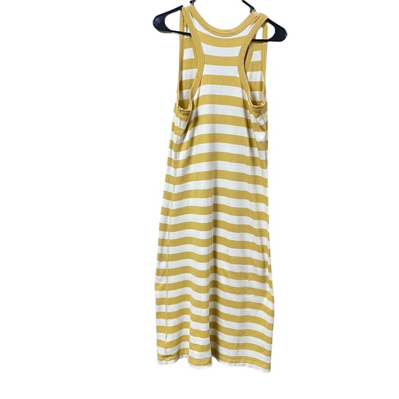 Michael Stars Yellow White Striped Midi Length Dress Size XS - Picture 6 of 10